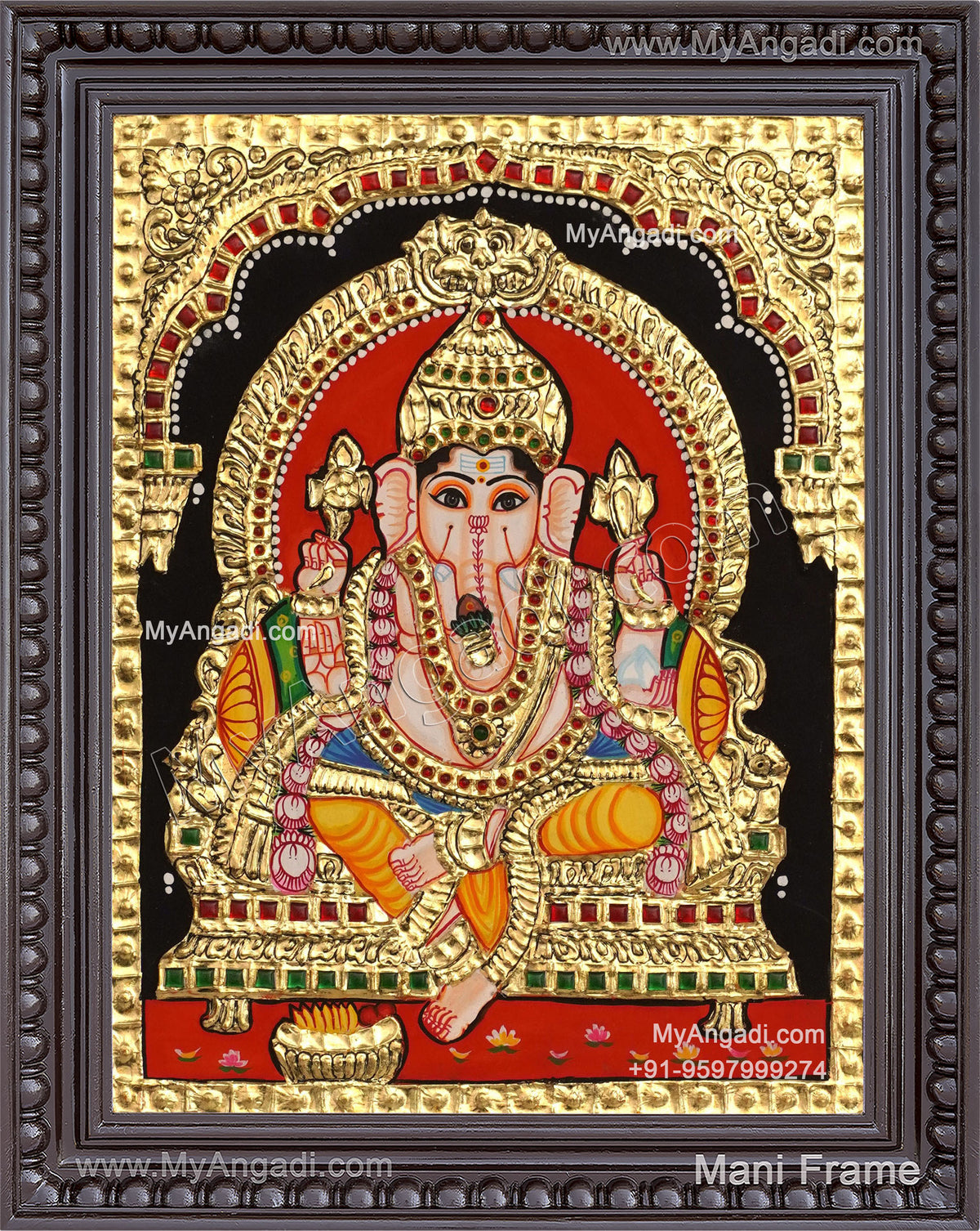 Ganesha Tanjore Painting