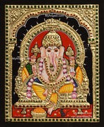 5 Set Ganesha Murugan Balaji Lakshmi Saraswathi Tanjore painting
