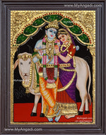 Radha Krishna Tanjore Painting