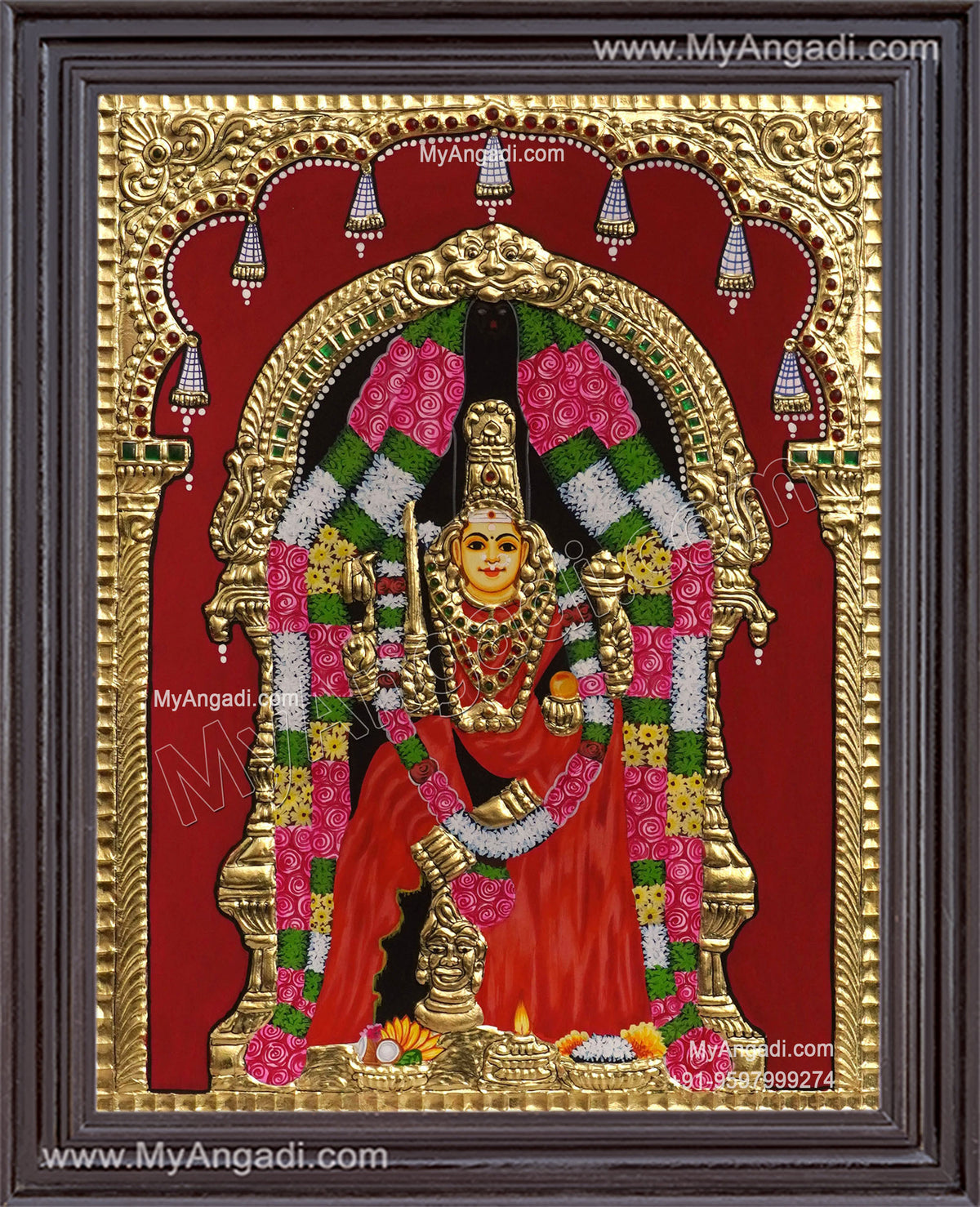 Angalamman Tanjore Painting