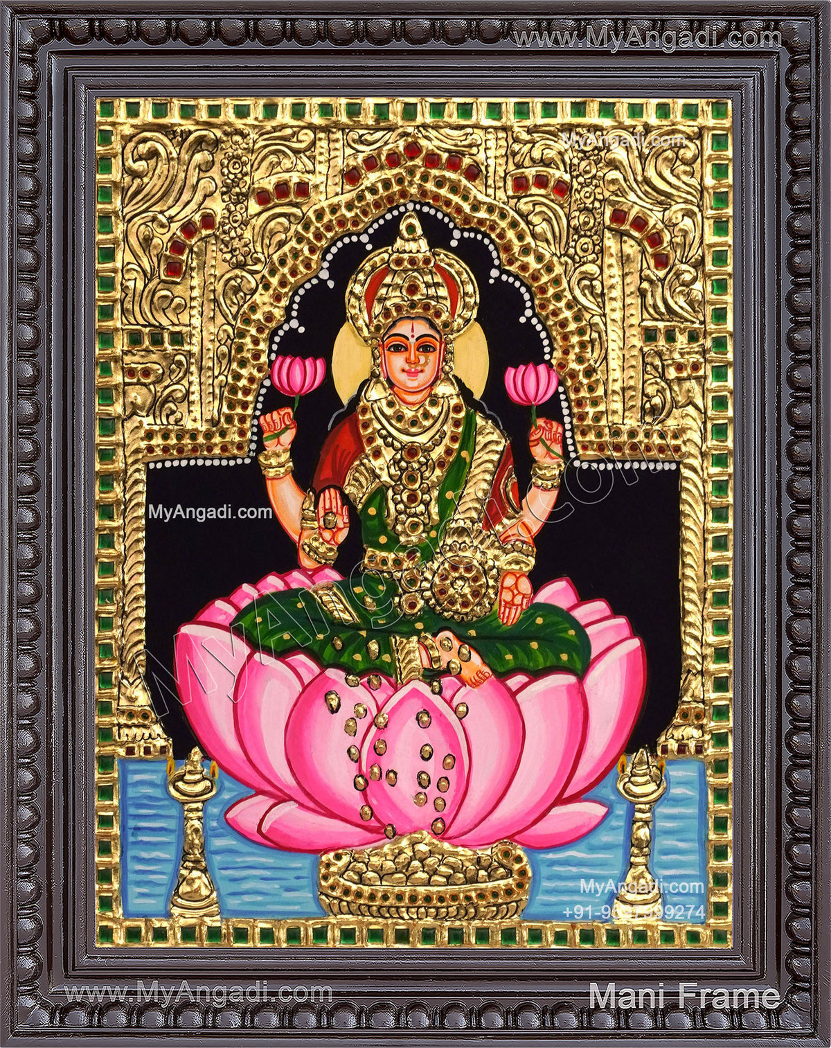 Dhanalakshmi Tanjore Painting