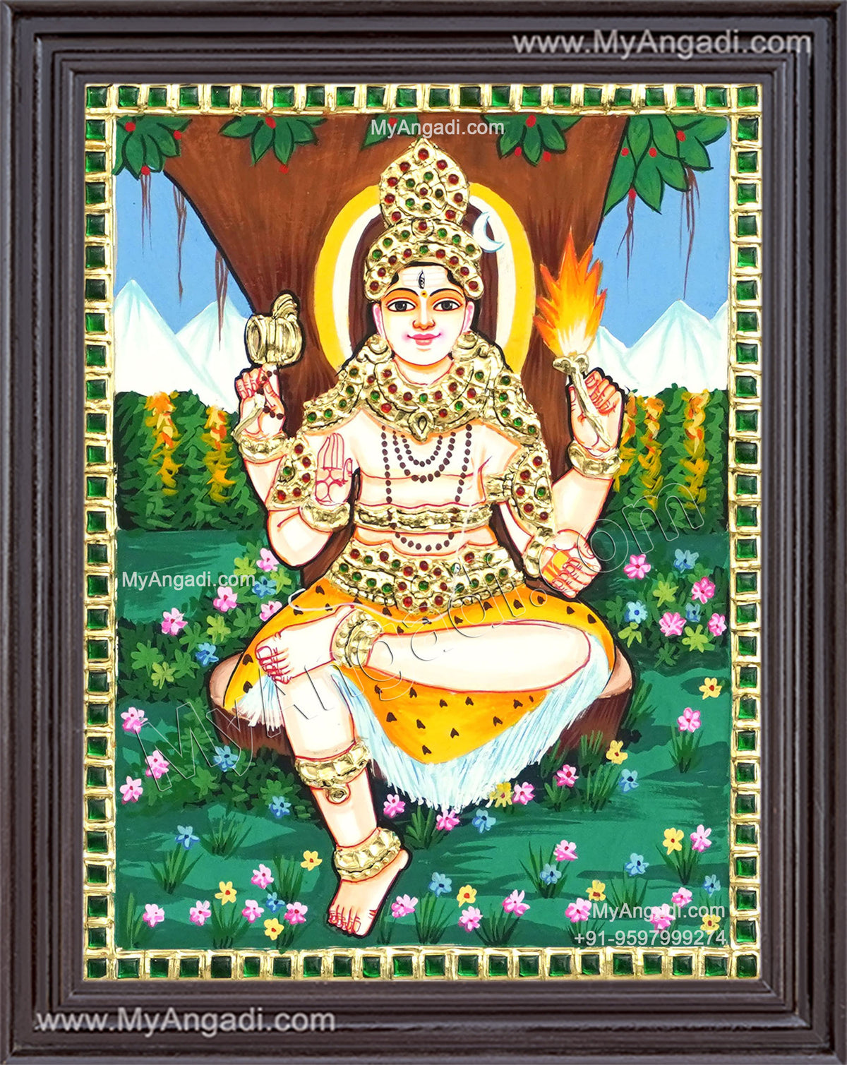 Dakshinamoorthi Tanjore Painting