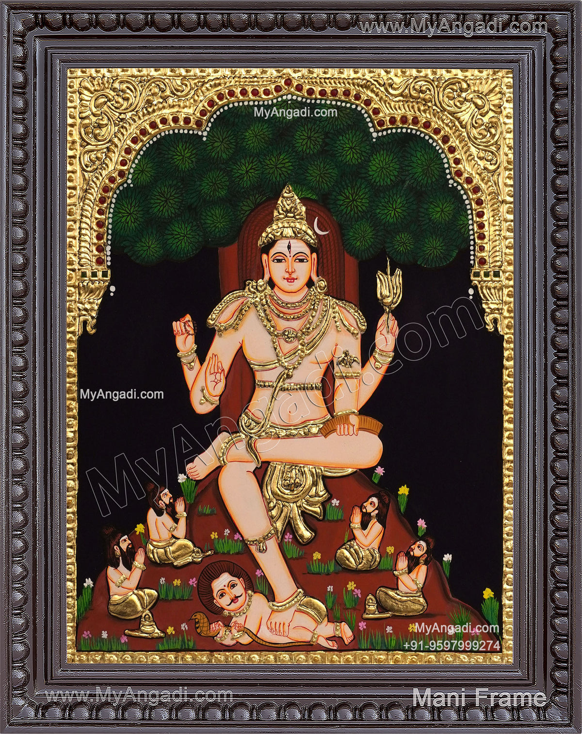Dakshinamurthi Tanjore Painting