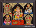 5 PanelTanjore Painting