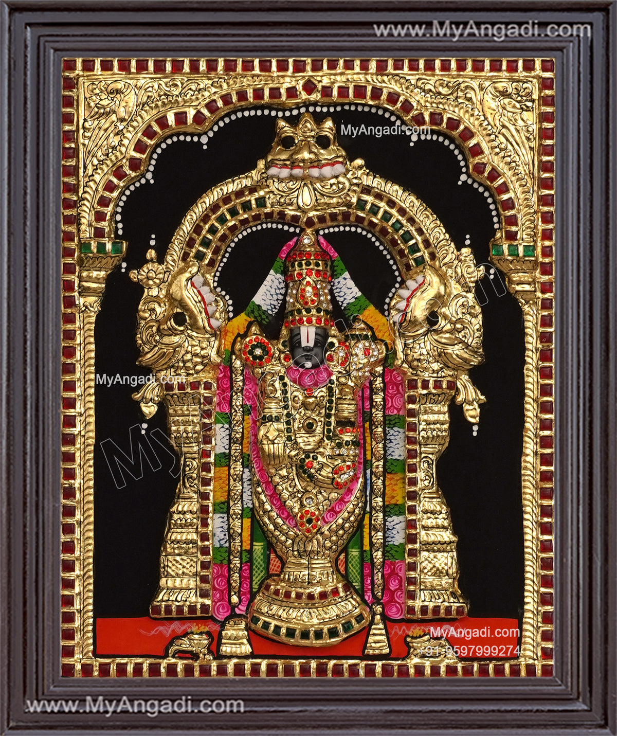 Balaji 3d Tanjore Painting