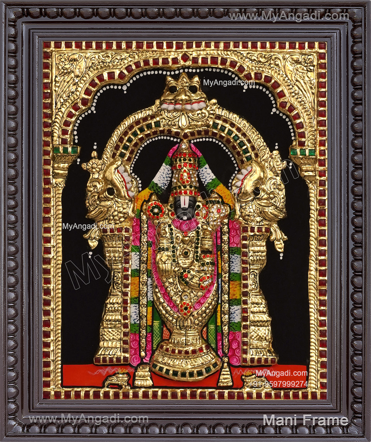 Balaji 3d Tanjore Painting