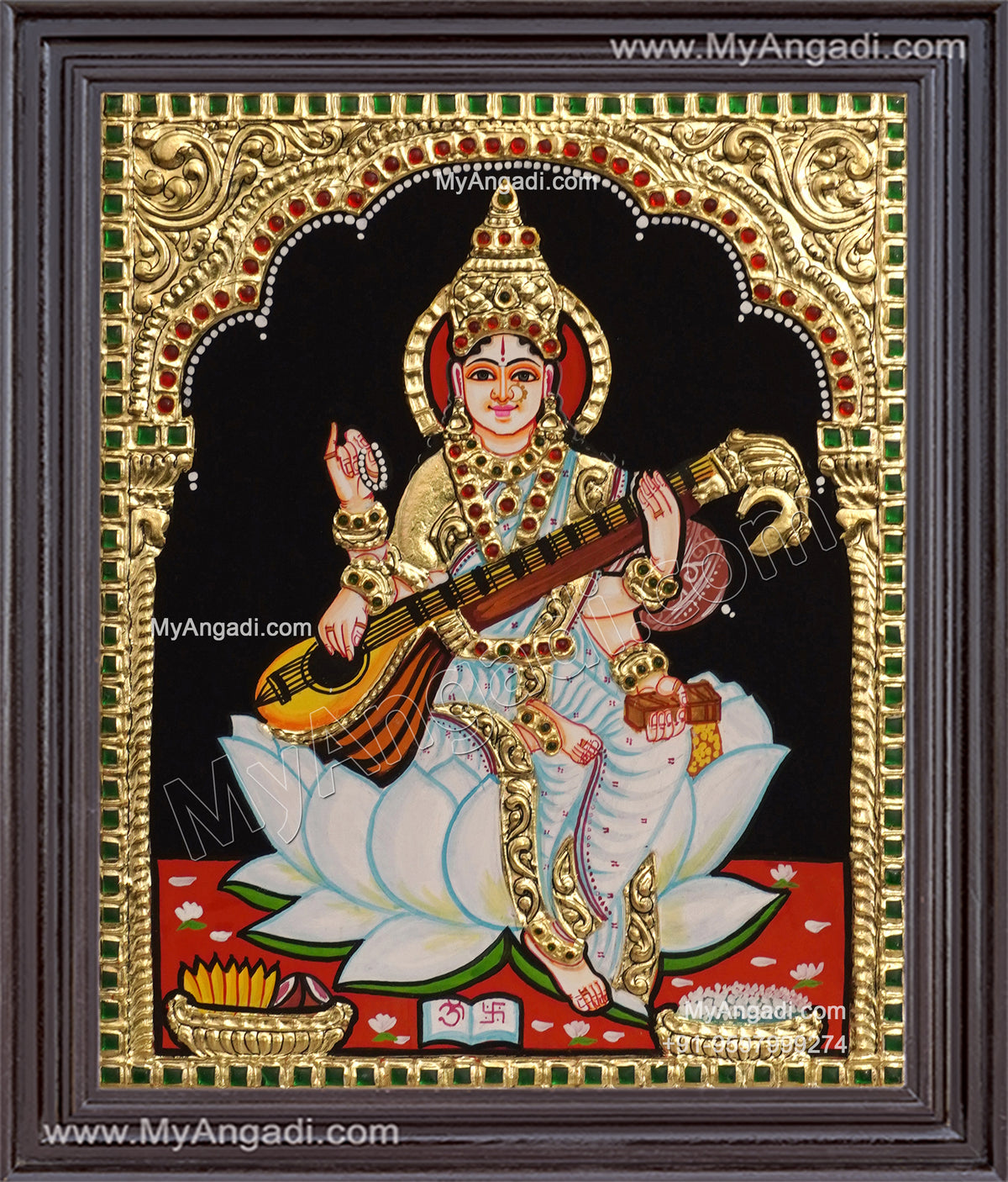 Saraswathi Tanjore Painting