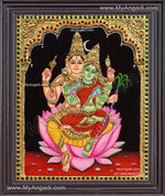 Shivan Parvathi Tanjore Painting