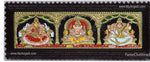 3 PanelLakshmi Ganesha Saraswathi Tanjore Painting