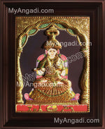 Annapoorani Emboss Tanjore Painting, Traditional Annapoorani Tanjore Painting