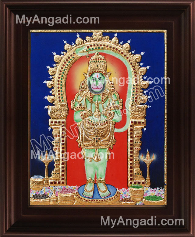 Hanuman Tanjore Painting, Anchaneyar Tanjore Painting