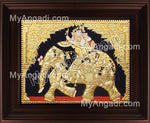 Iyravatham Tanjore Painting, Elephant Tanjore Painting