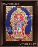 Oval Murugan Tanjore Painting, Murugar Tanjore Painting