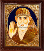 Shirdi Sai Baba Tanjore Painting, Saint Tanjore Painting