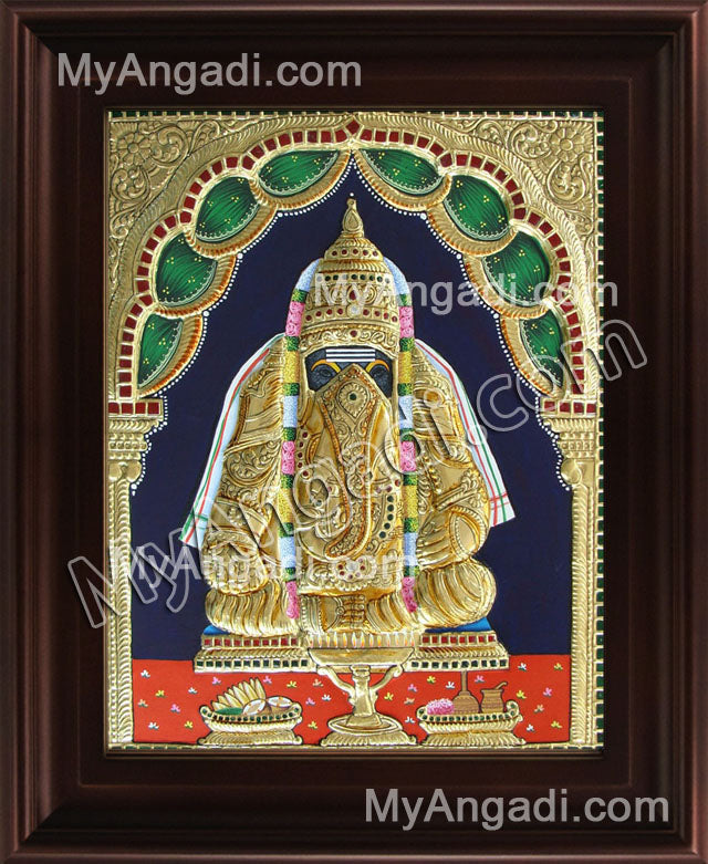 Pillaiyarpatti Ganesha Tanjore Painting, Ganesha Tanjore Painting