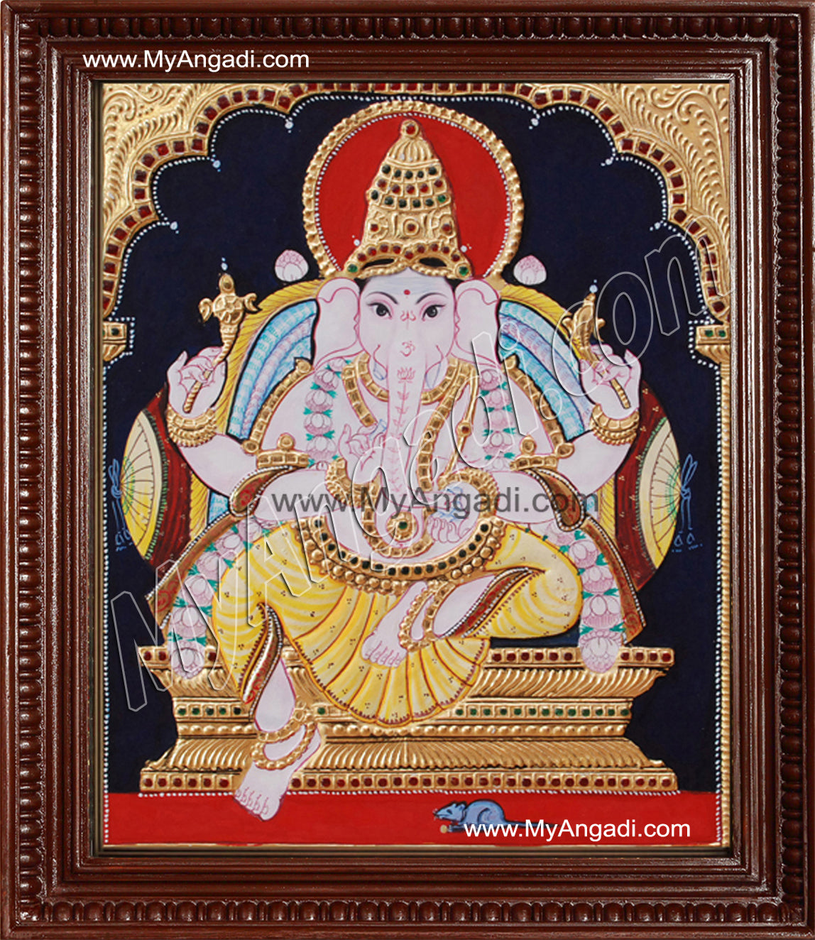Ganesha Tanjore Painting, Ganesha Tanjore Painting