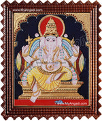 Ganesha Tanjore Painting, Ganesha Tanjore Painting