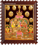 Kubera Lakshmi Tanjore Painting, Lakshmi Tanjore Painting