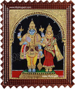 Vishnu Lakshmi Tanjore Painting, Vishnu Lakshmi Tanjore Painting
