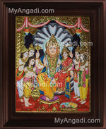 Narasimar Tanjore Painting, Lakshmi Narasimhar Tanjore Painting