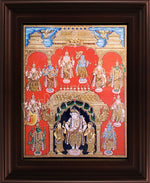 Dasavatharam Tanjore Painting, Vishnu Avatharam Tanjore Painting