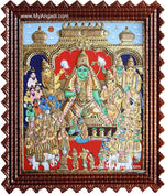 Ramar Pattabhishekam Tanjore Painting, Ram Pattabisekam