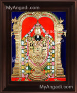 Balaji Emboss Tanjore Painting, Tirupati Venkateswara Perumal Tanjore Painting