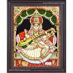 Saraswathi 3D Tanjore Painting