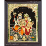 Shiva Family Tanjore Paintings