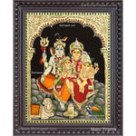 Shiva Family Tanjore Paintings