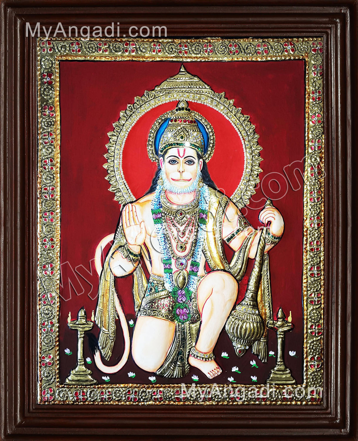 Hanuman Tanjore Painting