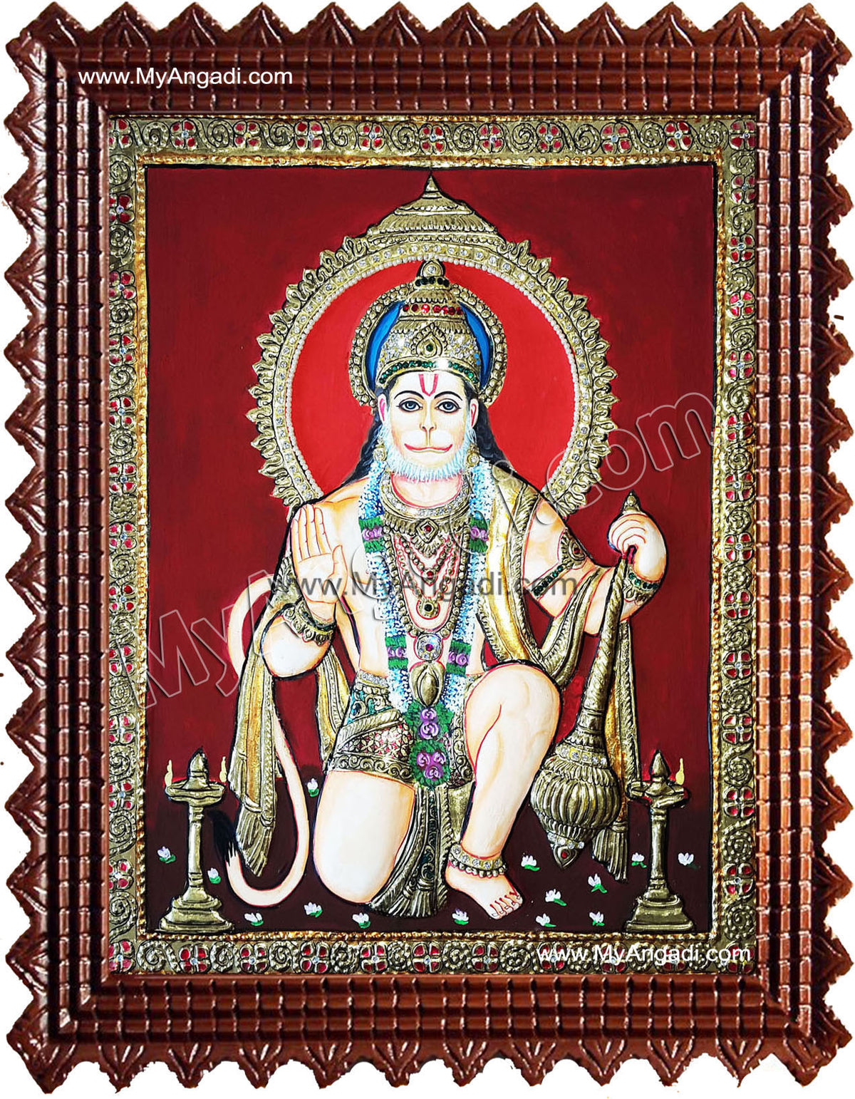 Hanuman Tanjore Painting