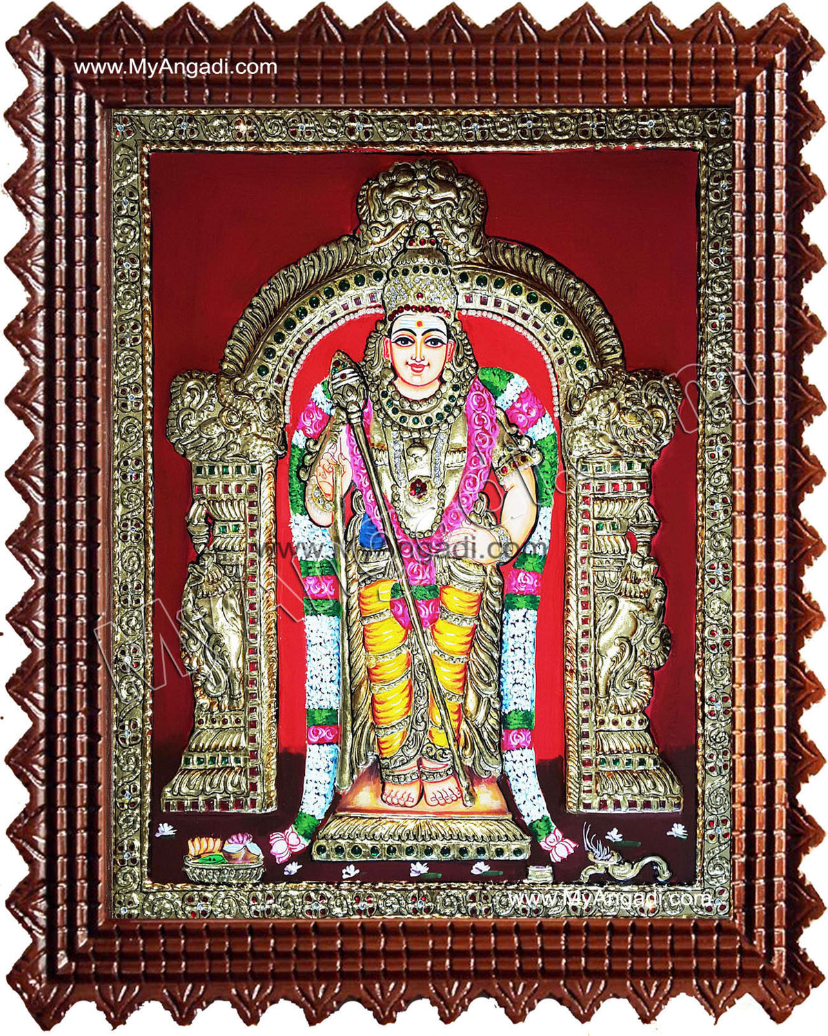 Murugan Tanjore Painting