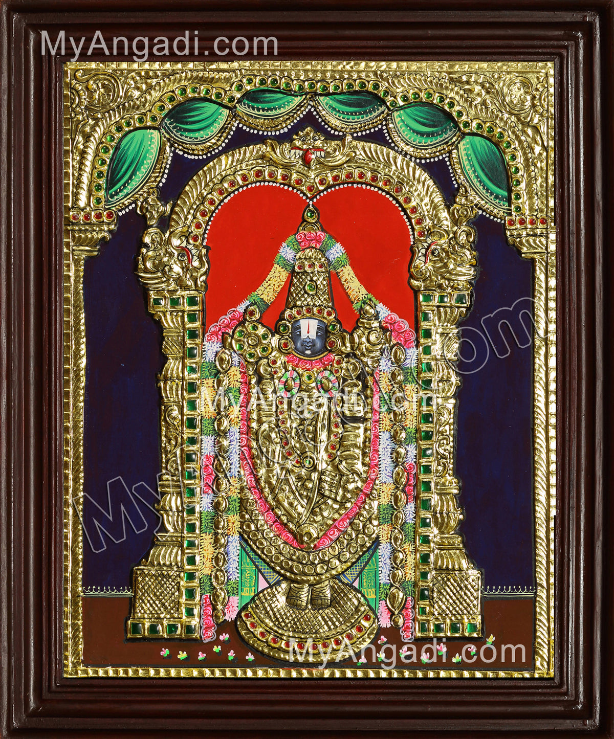Thirupathi Venkatachalapathi Tanjore Painting