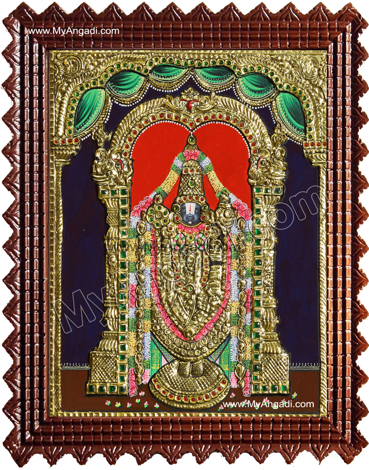 Thirupathi Venkatachalapathi Tanjore Painting