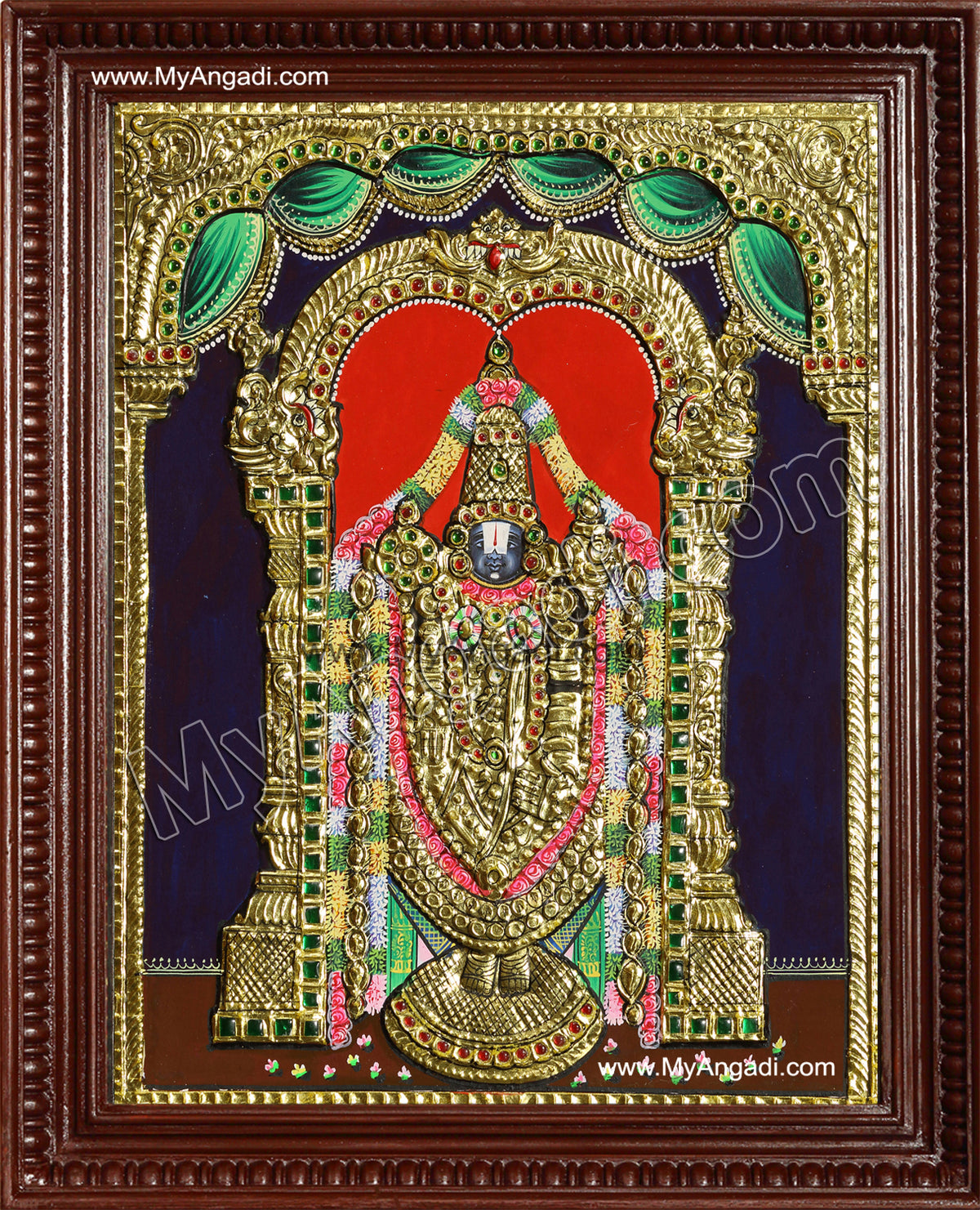 Thirupathi Venkatachalapathi Tanjore Painting