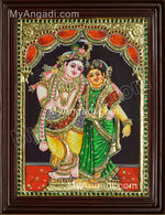 Rukmani Krishna Tanjore Painting