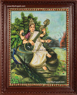 Saraswathi Tanjore Painting
