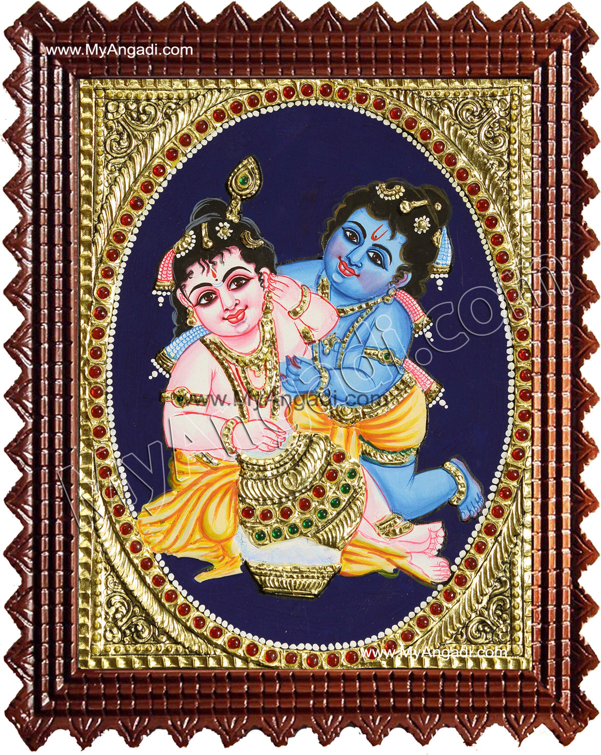 Balaram Krishna Tanjore Painting