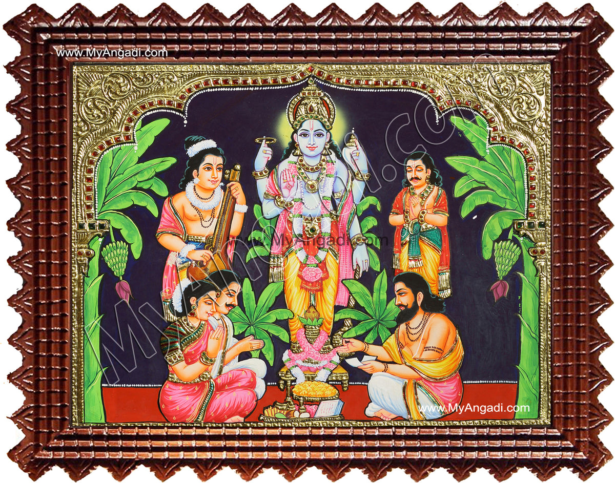 Sathyanarayana Tanjore Painting