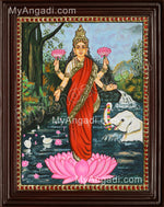 Lakshmi Ravivarma Tanjore Painting