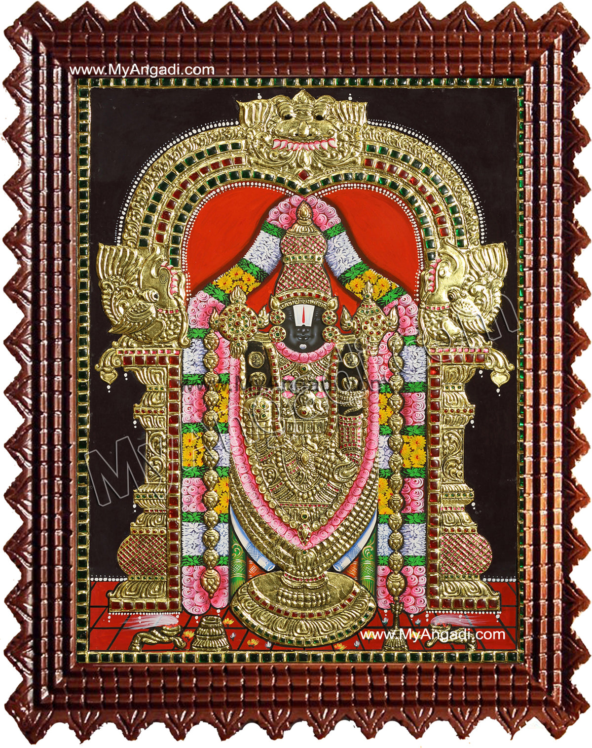Thirupathi Venkatachalapathi Tanjore Painting
