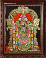 Thirupathi Venkatachalapathi Tanjore Painting