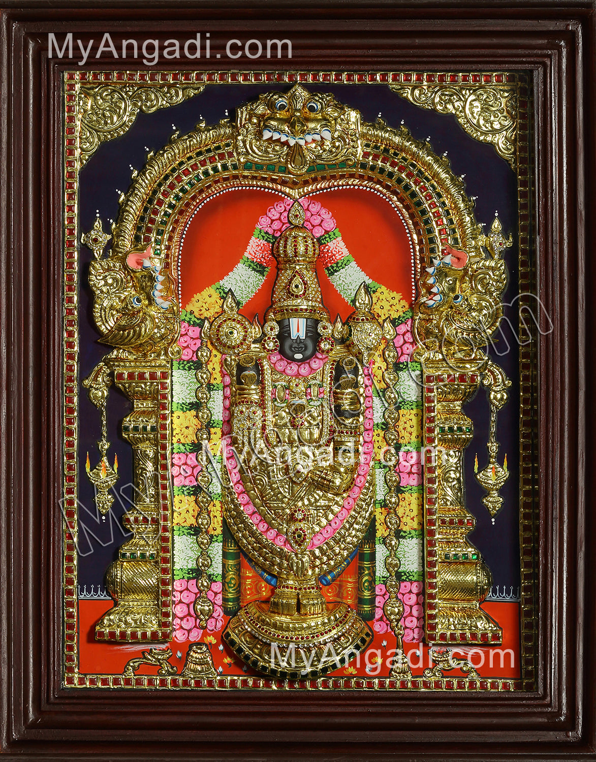 Thirupathi Venkatachalapathi Tanjore Painting