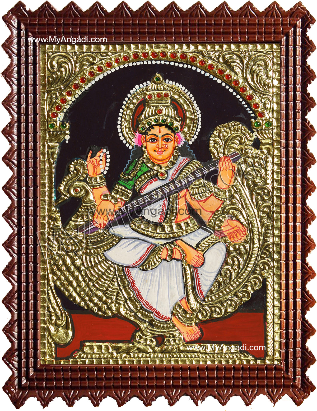 Saraswathi Tanjore Painting