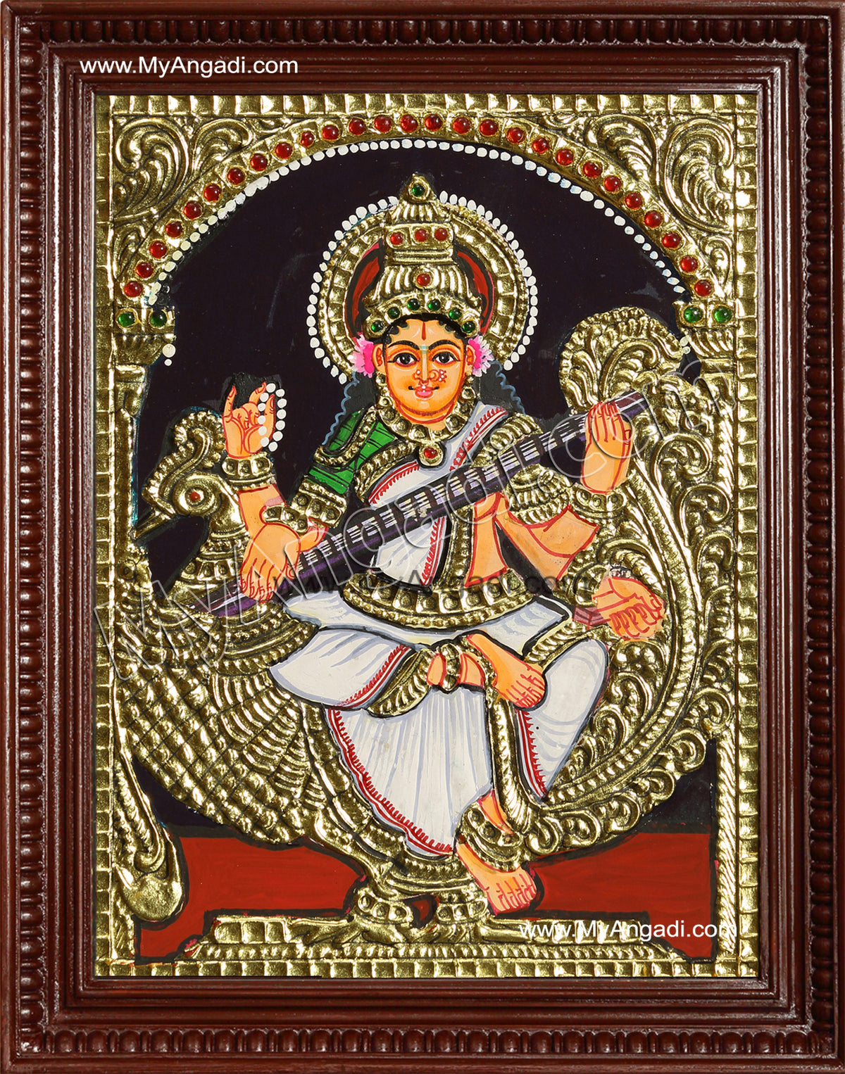 Saraswathi Tanjore Painting