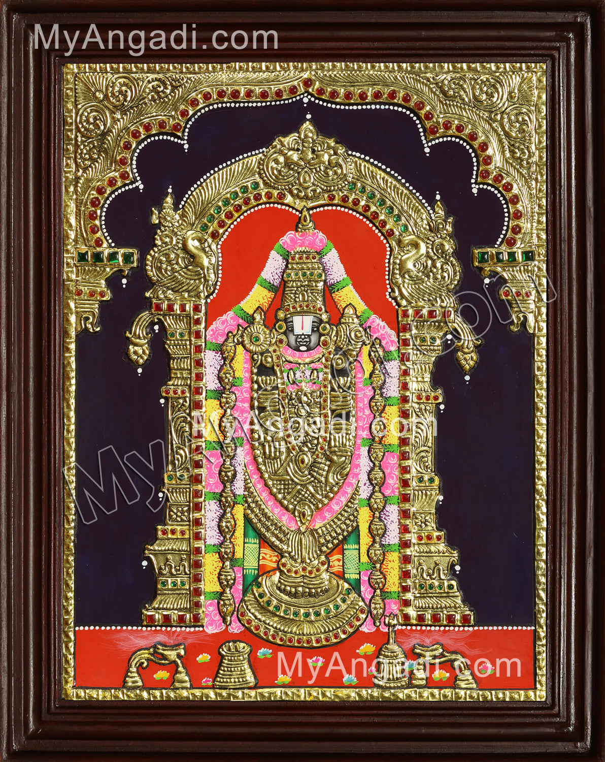 Thirupathi Venkatachalapathi Tanjore Painting