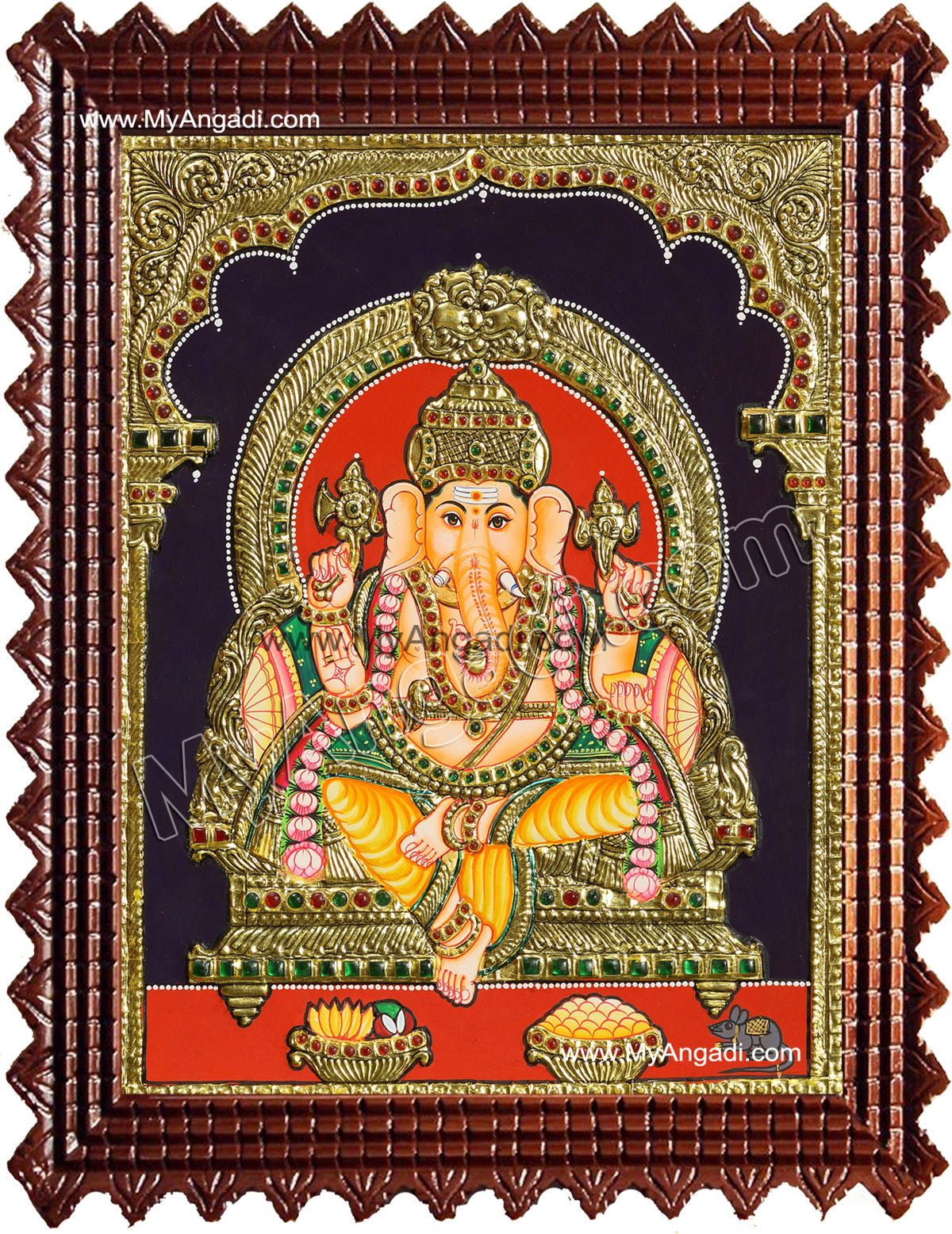Ganesha Tanjore Painting