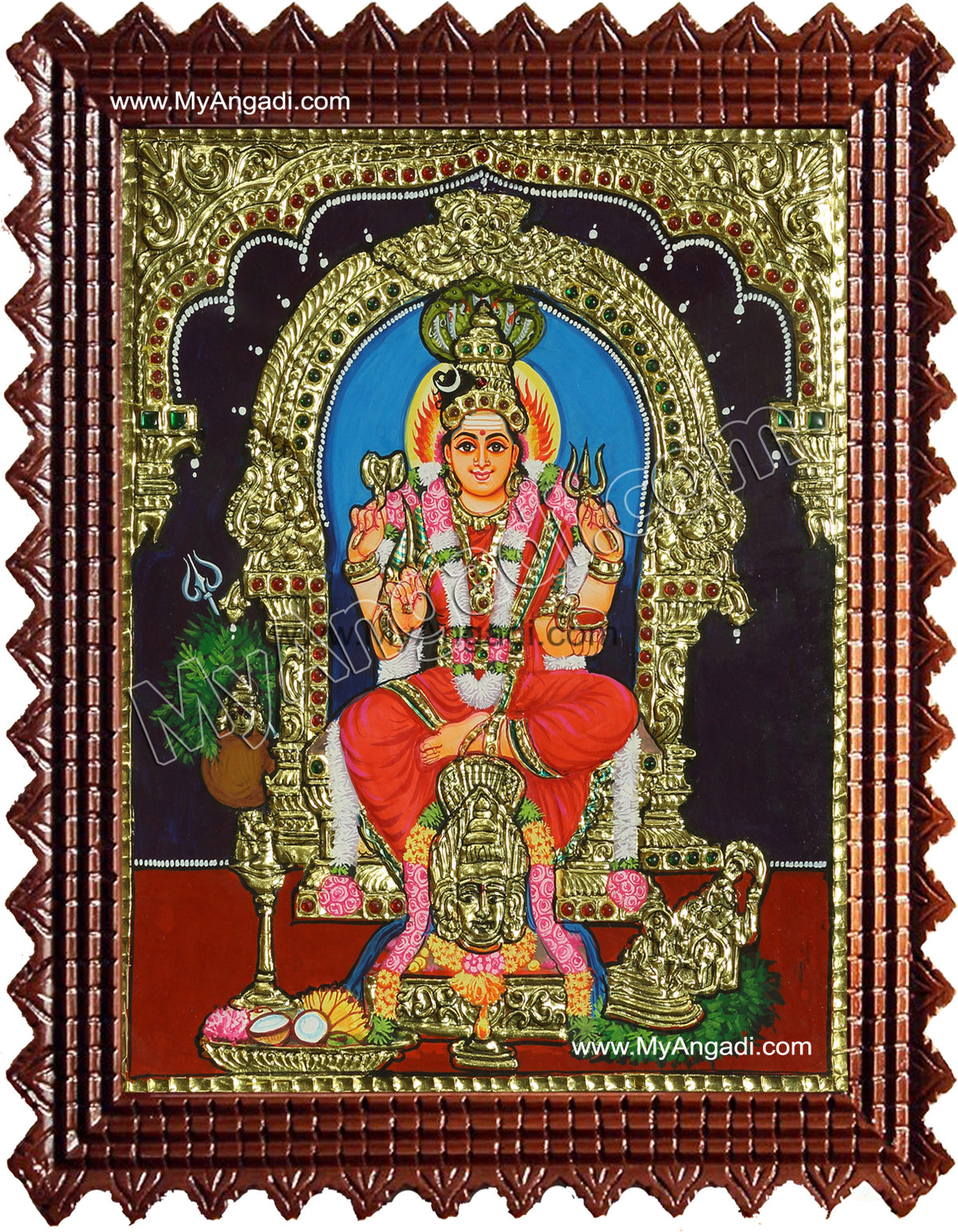 Karumaariamman Tanjore Painting