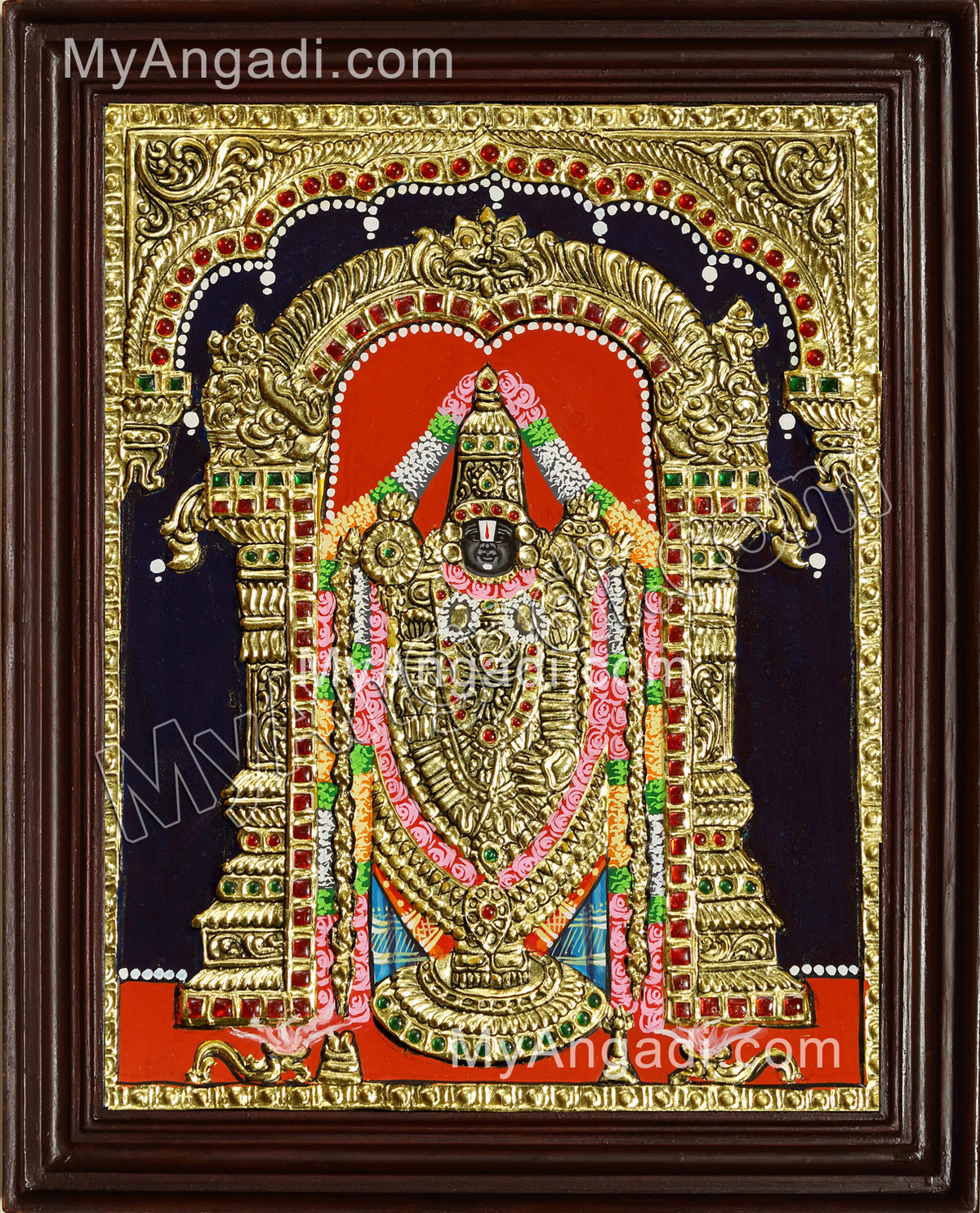 Thirupathi Venkatachalapathi Tanjore Painting